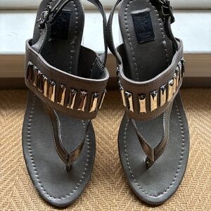 Sandals Vera Wang wedge bling sandals